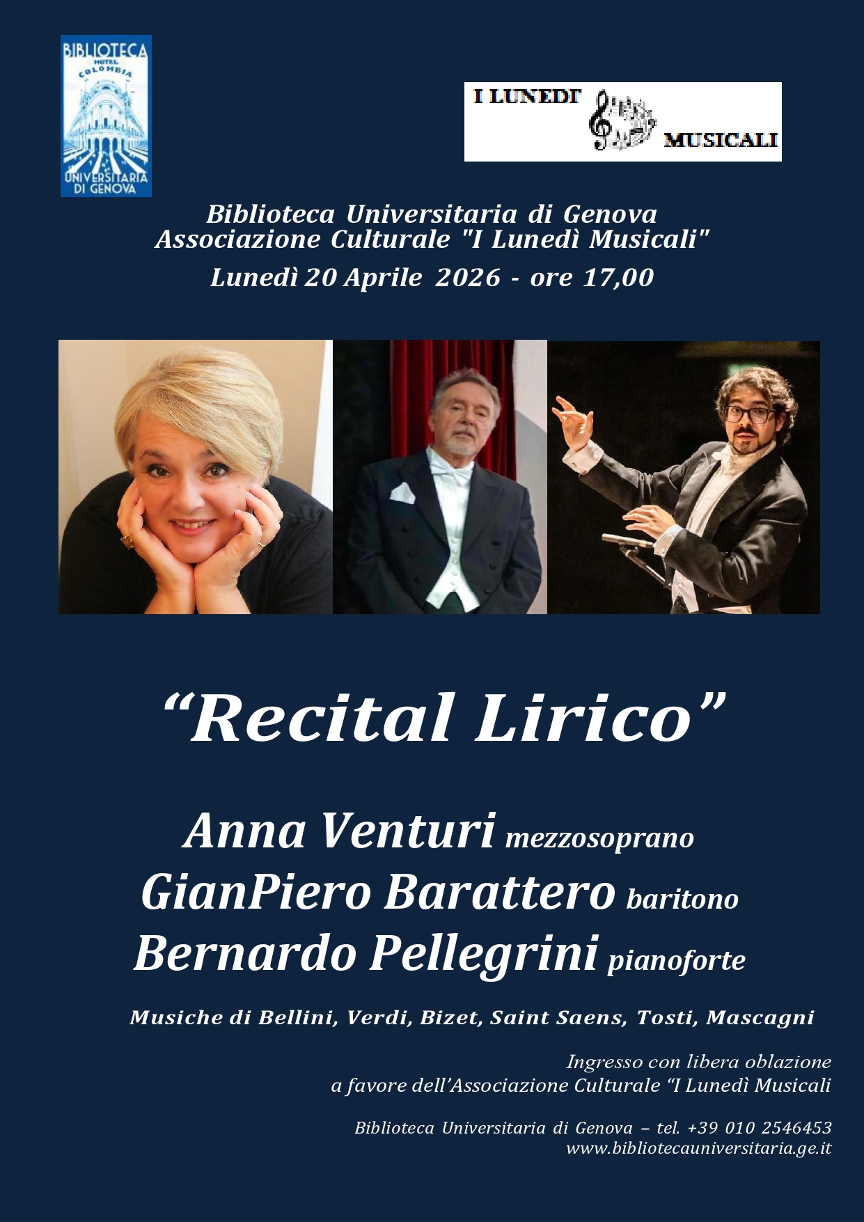 I Lunedi Musicali in Biblioteca Universitaria 2026
